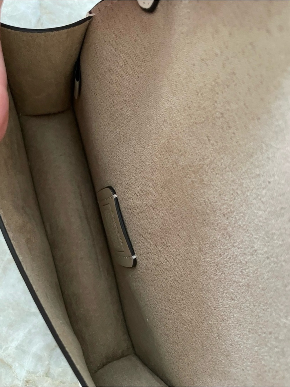 Coach Toni Cream Leather Logo Crossbody - Picture 3 of 5